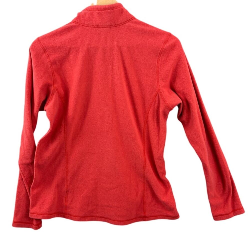 REI Co-op Fleece Quarter Zip Pullover Women’s M Coral Red Lightweight - Picture 4 of 6